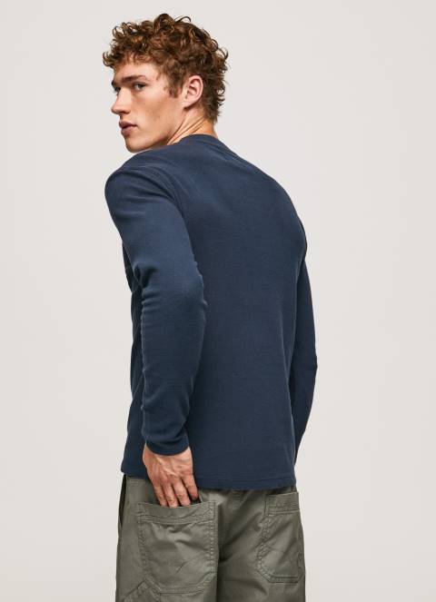 muškarci dulwich vafel pletena pamučna majica Pepe Jeans JZ8H923