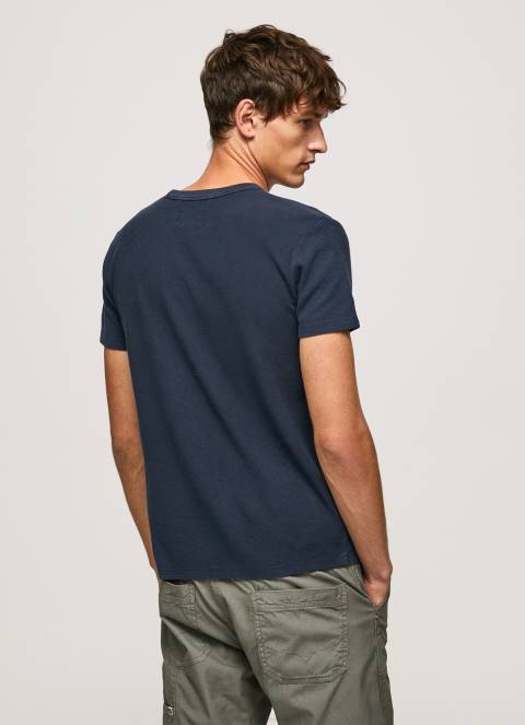 muškarci dulwich vafel pletena pamučna majica Pepe Jeans JZ8H959