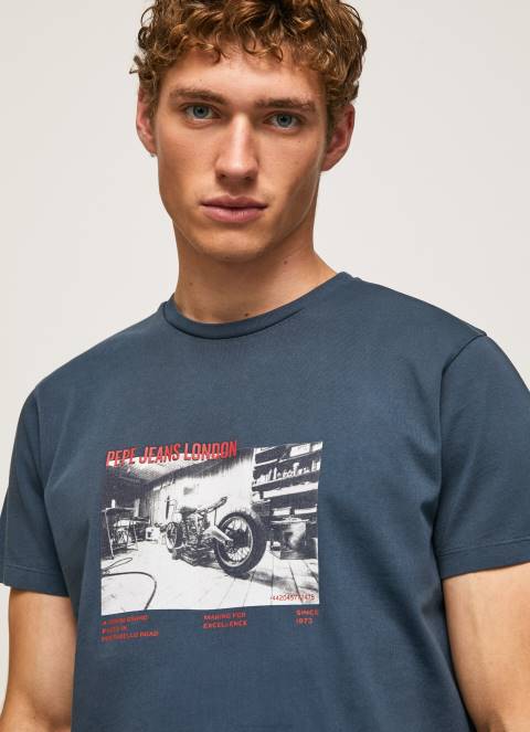 muškarci jarman majica s printom fotografija Pepe Jeans JZ8H954