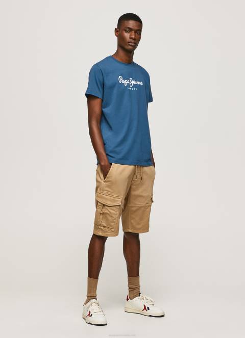 muškarci jarman pamučna majica s otisnutim logotipom Pepe Jeans JZ8H934