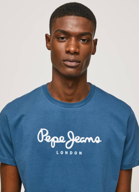 muškarci jarman pamučna majica s otisnutim logotipom Pepe Jeans JZ8H934