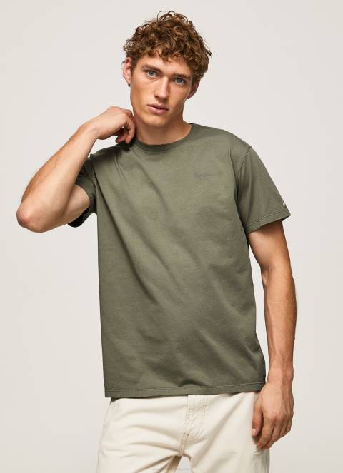 muškarci lijevanje pamučna majica s otisnutim logotipom Pepe Jeans JZ8H949