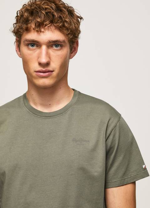 muškarci lijevanje pamučna majica s otisnutim logotipom Pepe Jeans JZ8H949