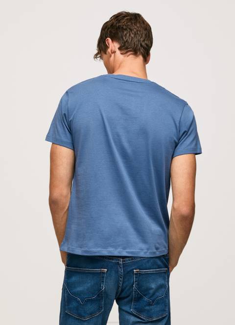 muškarci ozzy pamučna majica s logotipom kistova Pepe Jeans JZ8H929