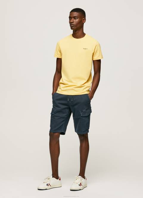 muškarci sjaj pamučna majica s otisnutim logotipom Pepe Jeans JZ8H943