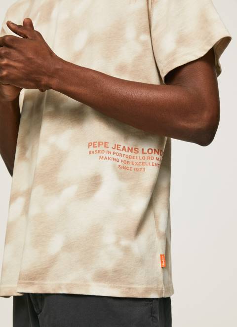 muškarci slad majica s kamuflažnim printom Pepe Jeans JZ8H963