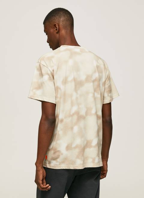 muškarci slad majica s kamuflažnim printom Pepe Jeans JZ8H963