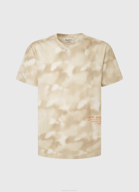 muškarci slad majica s kamuflažnim printom Pepe Jeans JZ8H963