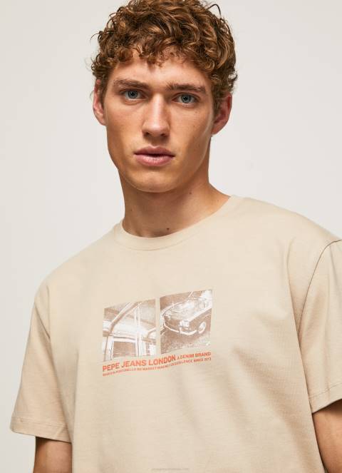 muškarci slad majica s printom fotografija Pepe Jeans JZ8H989