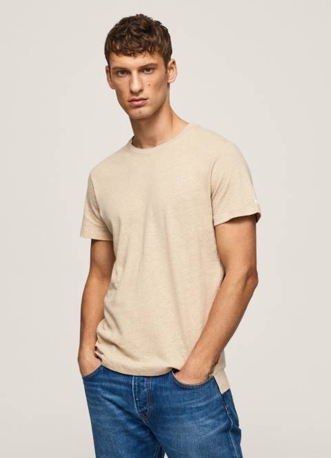 muškarci slad obična pamučna majica Pepe Jeans JZ8H996