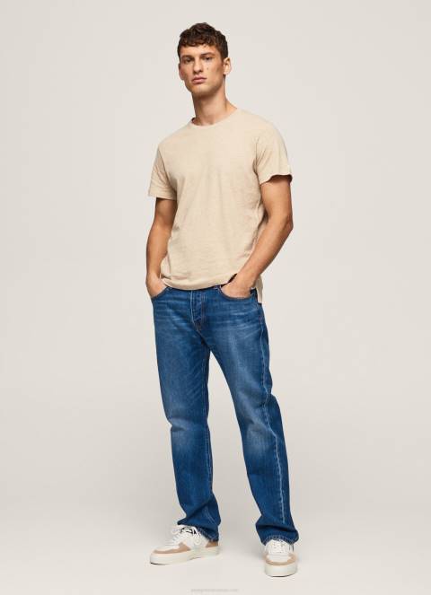 muškarci slad obična pamučna majica Pepe Jeans JZ8H996