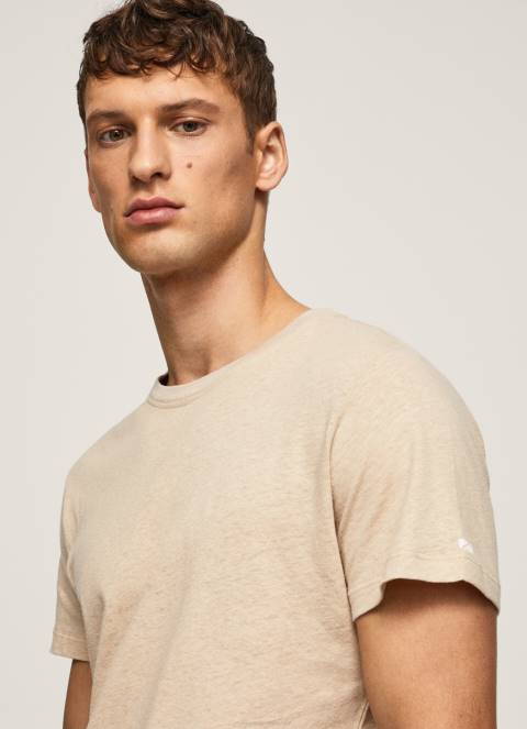 muškarci slad obična pamučna majica Pepe Jeans JZ8H996