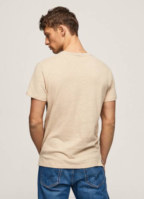 muškarci slad obična pamučna majica Pepe Jeans JZ8H996