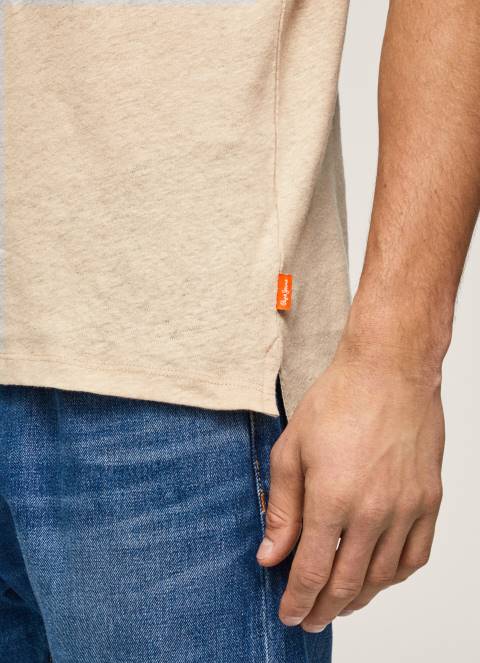 muškarci slad obična pamučna majica Pepe Jeans JZ8H996