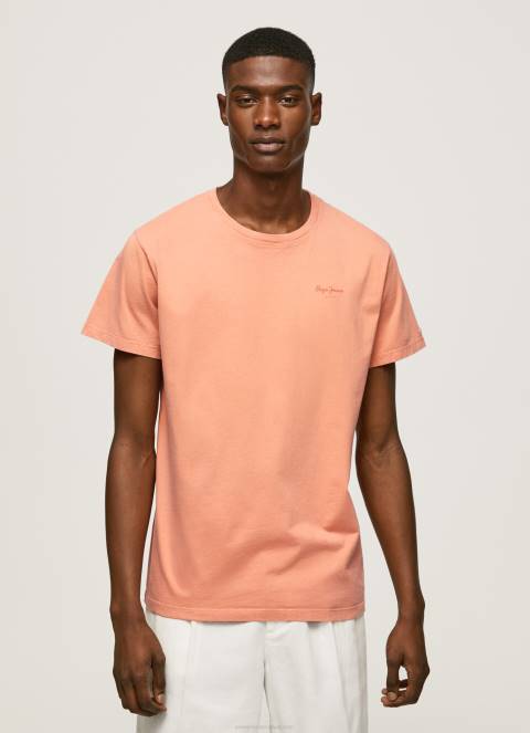 muškarci tikvica naranča pamučna majica s otisnutim logotipom Pepe Jeans JZ8H944