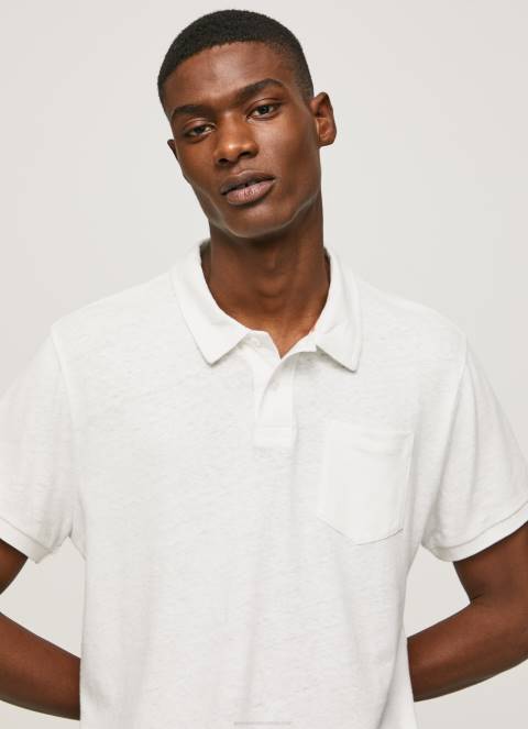 muškarci prljavo bijelo polo majica pamučno rublje Pepe Jeans JZ8H1089