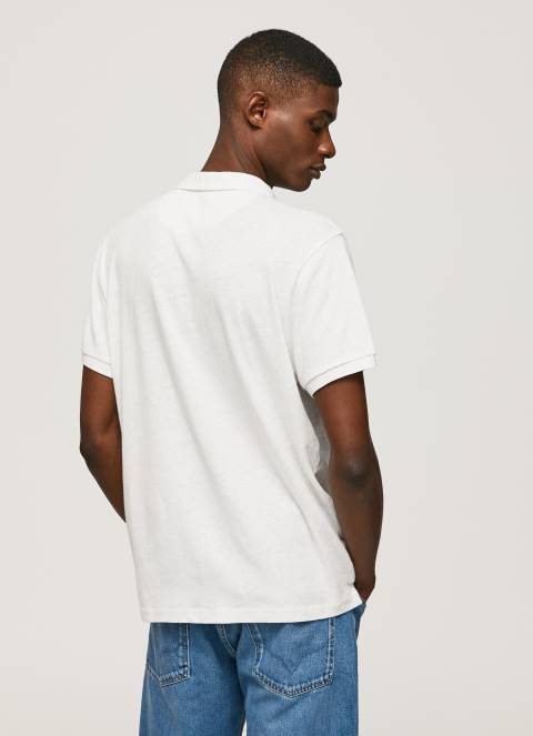 muškarci prljavo bijelo polo majica pamučno rublje Pepe Jeans JZ8H1089