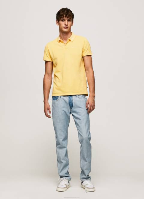 muškarci sjaj pike polo majica s izvezenim logotipom Pepe Jeans JZ8H1081