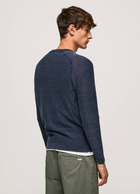 muškarci indigo odaberite žersej sa zaobljenim ovratnikom Pepe Jeans JZ8H858