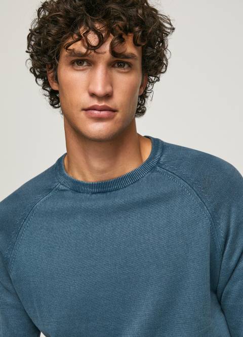 muškarci jarman pamučni žersej s okruglim ovratnikom Pepe Jeans JZ8H864