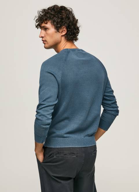 muškarci jarman pamučni žersej s okruglim ovratnikom Pepe Jeans JZ8H864