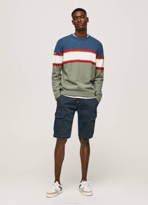 muškarci lijevanje prugasti print pamučni jersey Pepe Jeans JZ8H849