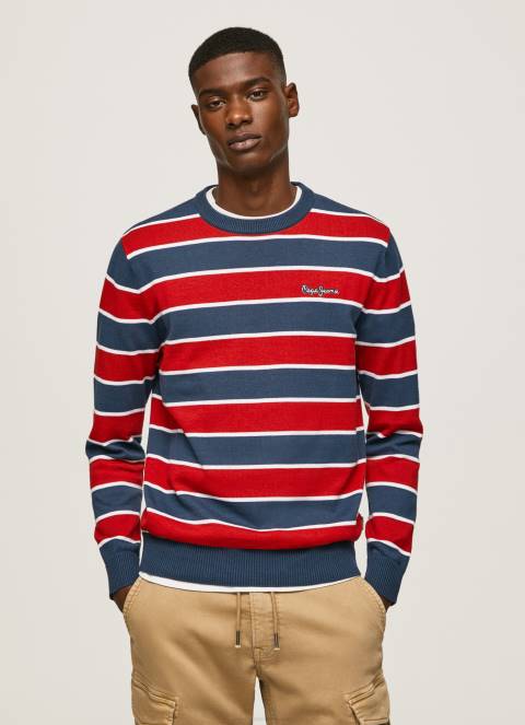 muškarci multi pamučni jersey s prugastim printom Pepe Jeans JZ8H861