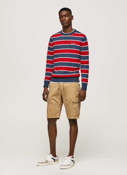 muškarci multi pamučni jersey s prugastim printom Pepe Jeans JZ8H861