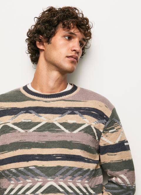 muškarci multi prugasti dres s okruglim ovratnikom Pepe Jeans JZ8H857