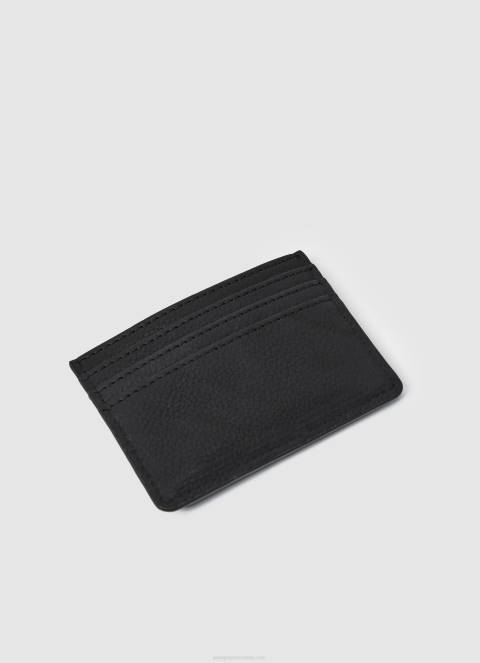 muškarci crno držač kartice s otisnutom podstavom Pepe Jeans JZ8H1289