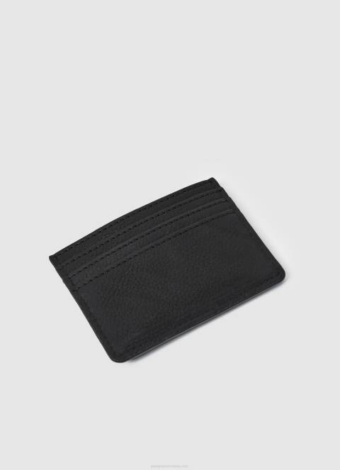 muškarci crno držač kartice s otisnutom podstavom Pepe Jeans JZ8H1289