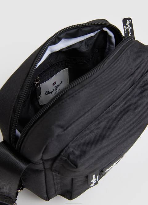 muškarci crno torba preko ramena od tkanine s utisnutim logotipom Pepe Jeans JZ8H1292