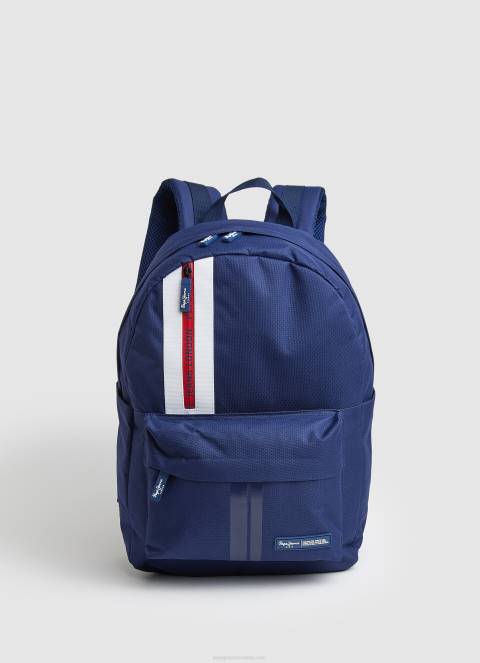 muškarci jarman ruksak od tkanine s linijskim detaljima Pepe Jeans JZ8H1293