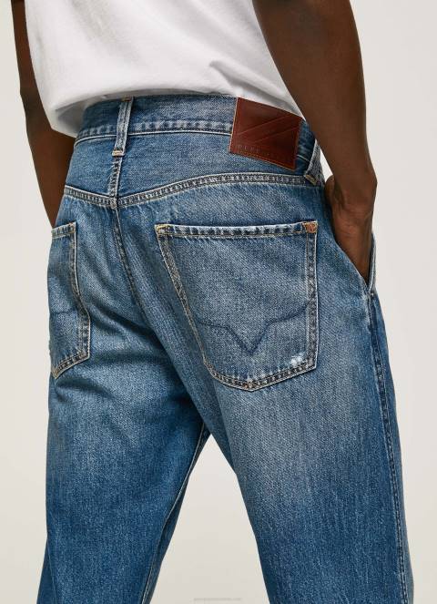 muškarci traper cade traperice srednjeg kroja opuštenog kroja Pepe Jeans JZ8H812