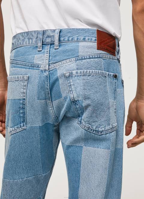 muškarci traper callen opuštene traperice srednjeg kroja Pepe Jeans JZ8H816