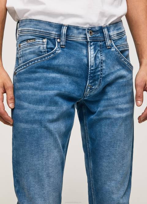 muškarci traper track traperice srednjeg kroja Pepe Jeans JZ8H803