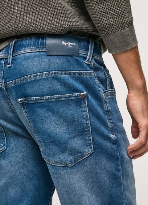 muškarci traper jagger uske traperice srednje visine Pepe Jeans JZ8H794