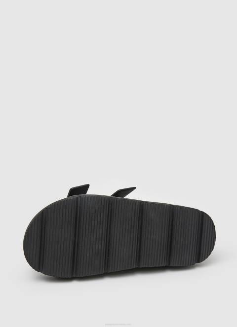 žene crno pola park sandale s dvostrukom kopčom Pepe Jeans JZ8H670