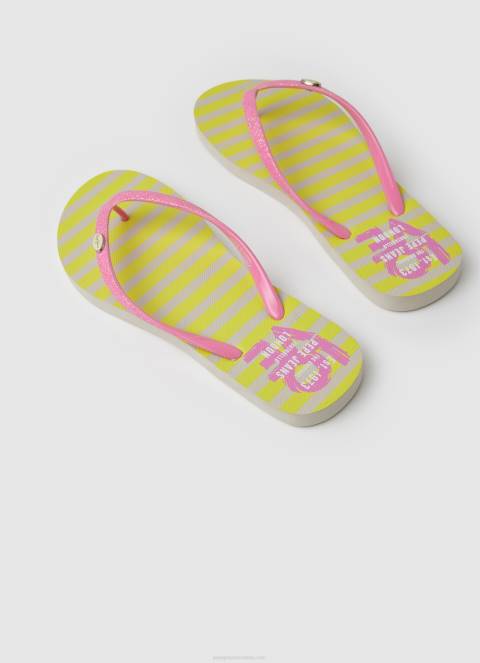 žene kiselo zelena rake volim japanke za plažu Pepe Jeans JZ8H705