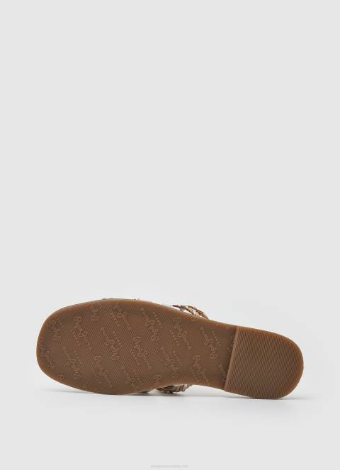 žene ogoljen irma kožne sandale s više remena Pepe Jeans JZ8H662