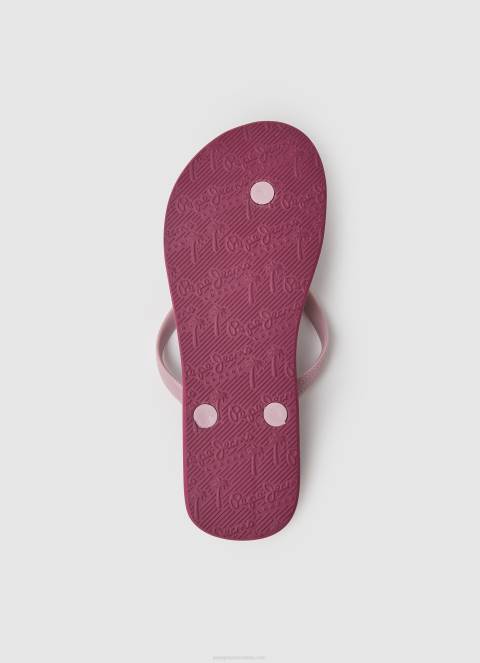 žene prašnjavo crvena rake play japanke za plažu Pepe Jeans JZ8H698