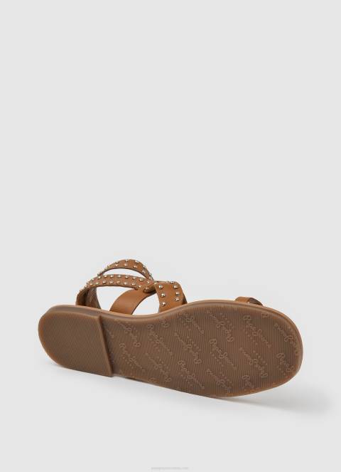 žene preplanuli ten irma sandale od etničke kože Pepe Jeans JZ8H658