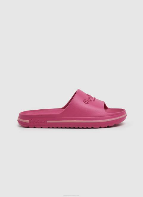 žene svijetla ruža japanke za tobogan za plažu Pepe Jeans JZ8H695