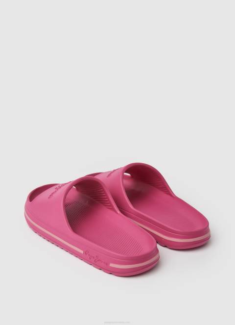 žene svijetla ruža japanke za tobogan za plažu Pepe Jeans JZ8H695