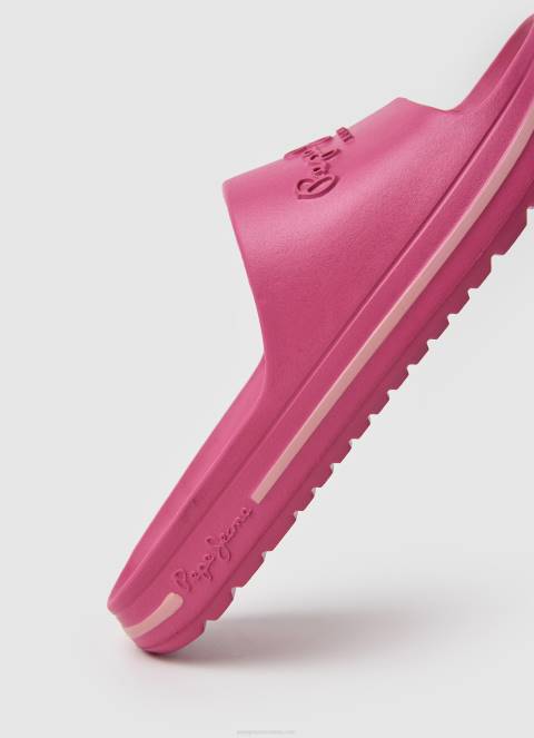 žene svijetla ruža japanke za tobogan za plažu Pepe Jeans JZ8H695