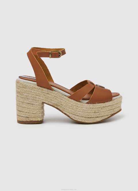 žene preplanuli ten taffy dnevne kožne sandale Pepe Jeans JZ8H645