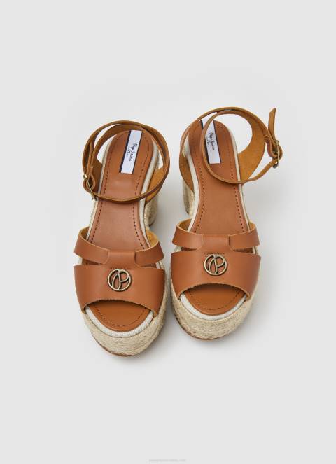 žene preplanuli ten taffy dnevne kožne sandale Pepe Jeans JZ8H645