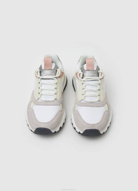 žene bijela banksy obične kombinirane tenisice Pepe Jeans JZ8H581