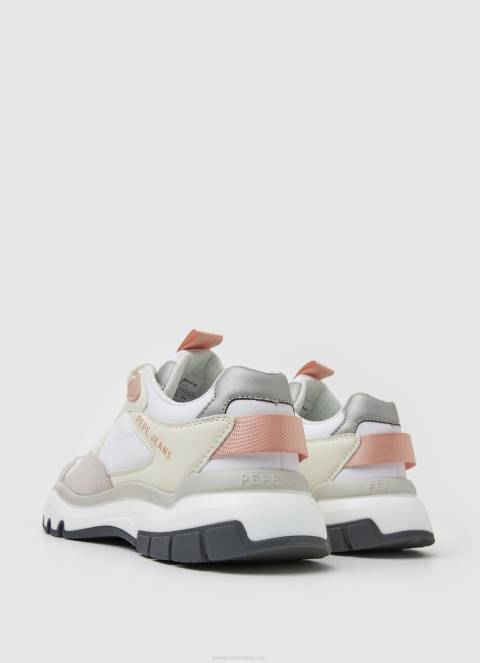 žene bijela banksy obične kombinirane tenisice Pepe Jeans JZ8H581