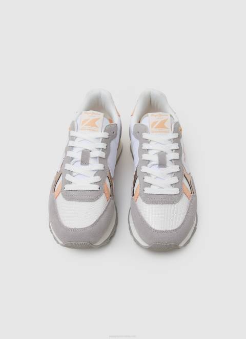 žene bijela brit heritage kombinirane tenisice Pepe Jeans JZ8H615